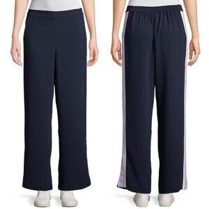 NWT Retro Highline Side Stripe‎ Track Pants Blue Size Medium New Tags Wide Leg M